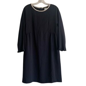 Weekend Max Mara Dress size 42 US 8Navy Blue 3/4 Sleeves Minimalist 3/4 Sleeves